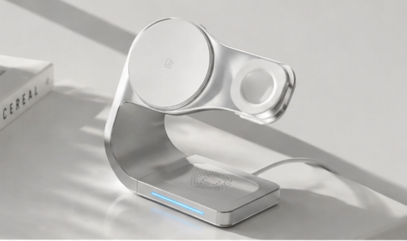 DeskCharge Metal 4w1 – Magnetyczna Stacja Ładująca Premium