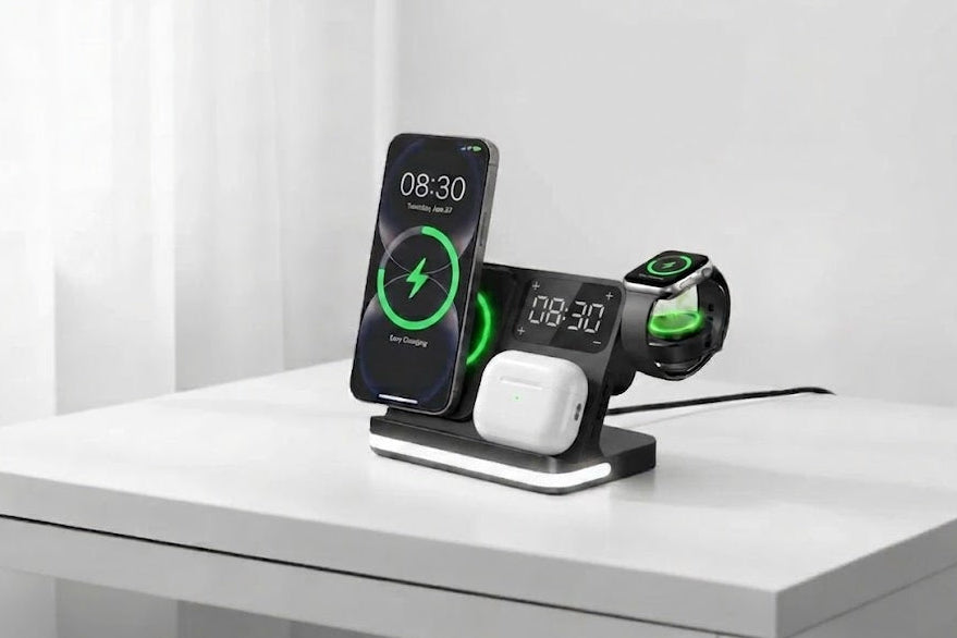 DeskCharge 6w1 – Inteligentna Stacja Ładująca.